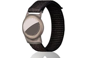 Dingfeiyu Funda Pulsera para niños o Adultos, Brazalete para Ajustable Locator Tracker Anti-Arañazos GPS Bracelet para AirTag (Negro)