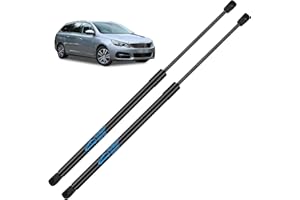Koaudb 2X Verin de Coffre Voiture pour Peugeot 308 SW (1. Génération) 2007-2014 Verin de Coffre Verin Hydraulique Remplacer #8731Q7,9683421980