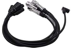SHLPDFM Lot de 5 Fil de Bougie Allumage Câbles d'Allumage pour VW Golf 1 Cabrio Golf 2 3 Caddy Audi 80 B2 B3 Coupé 85 891H0998031