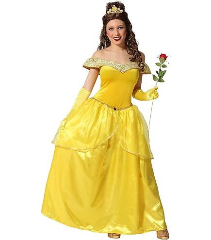 Dressforfun Tutu Con Cintura De Goma Y Enaguas De Satén | Incl. Tirantes Ajustables Y Guantes De Satén (Amarillo, XXL