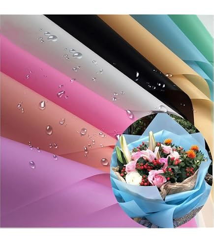 80 fogli di carta da regalo in cotone per bouquet, 43,2 x 55,9