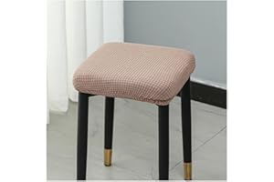 moismk Hocker Bezug Quadratisch Hockerbezug Stretch Schutzbezug Waschbar Pflegeleicht Stretch Stuhlbezug Stuhlhusse für Stuhl Barhocker(#5)