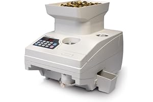 Safescan 1550 Contamonete che conta rapidamente monete ordinate - Robusta contamonete per il conteggio continuo di volumi elevati di monete - Contamonete per per monete e gettoni di tutti i tipi