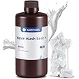 ANYCUBIC Upgraded Water Washable 3D Printer Resin, 405nm LCD UV-Curing Photopolymer Resin with High Precision and Low Shrinkage for 8K Capable LCD/DLP/SLA 3D Printing(White,1kg)