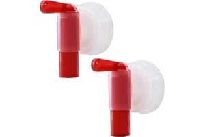 IGARDEN Lot de 2 robinets doseurs DIN51 - AH 23/51 HF - Pour bidons de 5 l et 15 l - Avec filetage extérieur DIN 51 - 54,5 mm - Convient à un usage alimentaire - Bec verseur