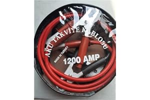 Yerli Araç Akü Takviye Kablosu 1200 Amper Çantalı 2 Metre A+ Kalite