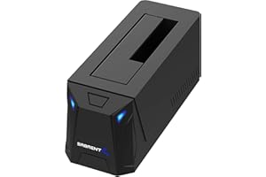 SABRENT Boitier Disque Dur 3.5, Rapide 5Gbps Boitier SSD Externe 2.5"/3.5", Adaptateur SATA USB pour SSD/HDD, Lecteur Disque Dur, sans Outils UASP, câble USB Inclus (EC-UBLB)