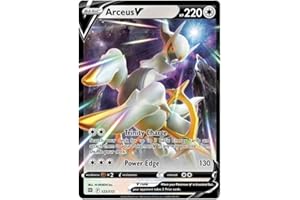 TITAN CARDS Arceus V 122/172 Ultra raro Pokemon Card (SWSH Brilliant Stars) + 1 x TitanCards® Toploader
