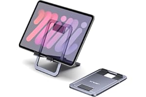 ‎JSAUX JSAUX Uniwersalny stojak na tablet, przenośny składany uchwyt na tablet na biurko kompatybilny z iPadem Mini/Air/Pro, Samsung Galaxy Tab, Kindle Fire, Steam Deck, Switch, ROG Ally, iPhone i innymi