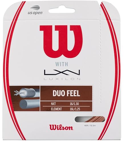 Wilson Cuerda de Tenis Repel 17 Reel (Natural), Proporciona Control Supremo y Efecto Amplificado, Sensación Confiable y Rendimiento Duradero, Color: Natural, Tamaño: 17G