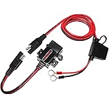 MOTOPOWER MP0609A 3.1Amp Motorrad USB Ladegerät Kit SAE zu USB Adapter Kabel