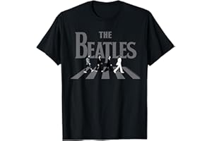 The Beatles - Abbey Road Greyscale Album Cover T-Shirt