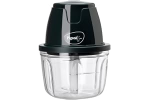 Pigeon Zoom Electric Chopper 350 ml, Portable with 3 Stainless Steel Blades for Effortlessly Chopping Vegetables and Fruits - Green, 30 Watts