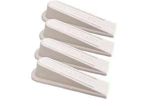 Areer 4 Pack Rubber Door Stops - Anti Skid - Heavy Duty Rubber Door Wedge, Non Slip Door Stoppers, Ideal for Homes, Offices and Work Shops