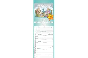 ‎ALPHA EDITION Alpha Edition - Rentnerkalender 2025 Streifenkalender, 15x42cm, Kalender mit 3 Spalten für Termine, 100 jährigem Kalender, Ferienterminen DE/AT/CH, mit Pollenflugkalender und deutschem Kalendarium