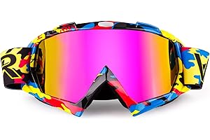 color tree MOTO-X - Gafas de motocross y enduro para motocross, resistentes al viento, ATV MX