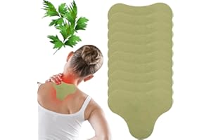 PYEUIFT 20 Pièces Patch Anti Douleur Nuque, Patch Anti-Douleur Nuque, Patch Anti-Douleur en Absinthe, Patch Moxibustion en Absinthe, Soulagement des Douleurs Cervicales, Pour Adultes