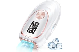 Haarlosy Depiladora de Luz Pulsada IPL con Función de Enfriamiento, 5 Nivel de Energía, 999,900 Flashes, Depiladora Láser Indolora para Mujeres, Hombres, Rostro, Axilas, Piernas y Cuerpo