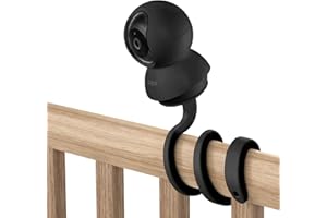 TIUIHU Elastyczny uchwyt do monitoringu niemowląt do TP-Link Tapo C200/C210/C220/C201/C202/C211/C212/C222/C230 WLAN IP kamery (czarny)