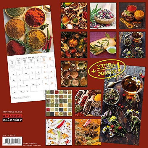 Speisen und Gewürze 2018: Kalender 2018 (Artwork Edition)
