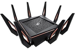 ASUS GT-AX11000 - Routeur gaming Wi-Fi 6 triple bande AX11000 - 10G, processeur 4 coeurs, bande DFS, WTFast, Adaptive QoS, Technologie AiMesh et sécurité réseau AiProtection Pro, compatible PS5