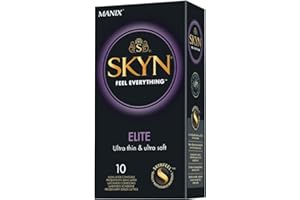 Skyn Elite Preservativi 10 Pezzi - Ultra Sottili,Senza Lattice,Massimo Comfort e Sensibilità