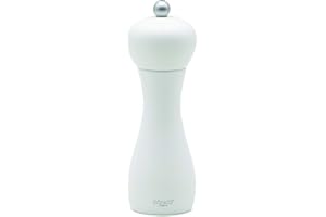 Bisetti 42532 - Macinasale in faggio, 18 cm, Colore: Bianco