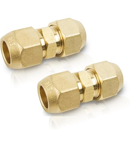 Raccordo Ottone 3/8 X 3/8 - Gomito 90 Gradi Svasato Per Aria Condizionata E Impianti Idraulici (2 Pezzi) - Foto 12