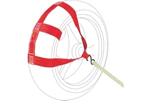 Oldbones Sangle d'arrimage universelle pour roue arrière de moto - Rouge