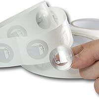 10 X NFC Tags | NXP Chip NTAG216 | 888 Bytes Memory | round transparent self-adhesive labels | High Scan Strength with Ultra 