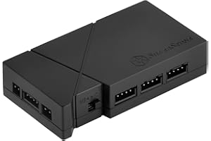 ‎SILVERSTONE TECHNOLOGY SilverStone SST-LSB01 - RGB LED Steuerbox mit 8 RGB-LED-Anschlüssen, inklusive 2x 5050 RGB LED Streifen 300mm