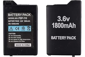 Duotipa Batería de repuesto psp-110 compatible con Sony Fat PSP-110 PSP-1001 PSP 1000 batería