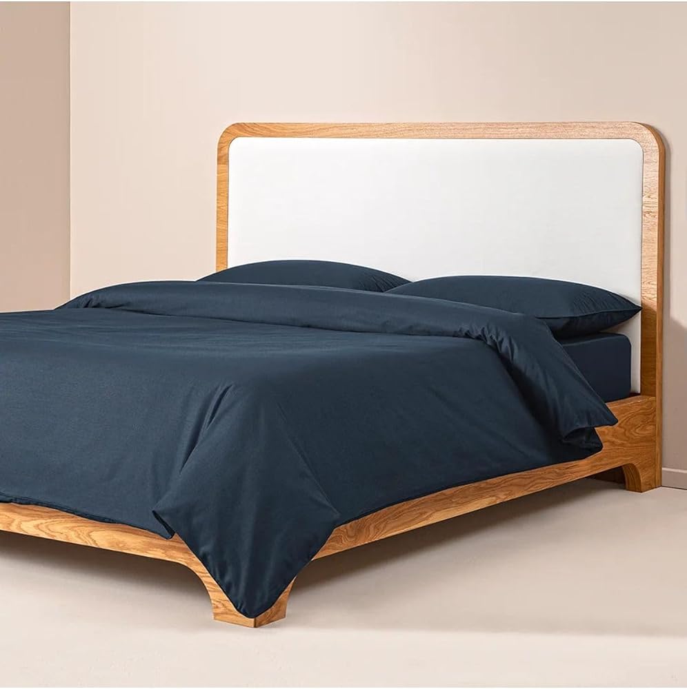 Penelope Yüzde Yüz Pamuk Percale Nevresim Seti 200x220 cm Lacivert - Pure Serisi