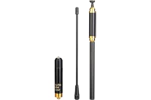 Retevis Talkie Walkie Antenne, SMA-Female VHF/UHF Fouet Extensible Antenne Radio Bidirectionnelle Compatible avec Retevis RT5R Baofeng UV-5R Baofeng BF-F8HP Baofeng 888S Talkie Walkies(1 Pcs)