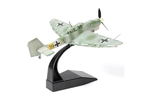 NUOTIE 1/72 Junkers Ju 87 Stuka Bomber Modello WW II Metallo Die-cast Classic Military Fighter Model Pre-Costruito Seconda Guerra Mondiale Leggendario Modello di Bombardiere Tedesco con Espositore