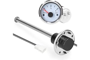 MULCORT 52mm Kraftstoffstandsanzeige 200mm Edelstahl Kraftstoffstandsanzeige Wasserstandsanzeige Wasserstandsanzeige Wasserstandsanzeige 0-190Ohm inkl