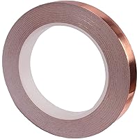 circulor Kupferfolie 20m Kupferfolienband, Foil Tape Abschirmband Kupferband Selbstklebend Klebeband Schneckenband…