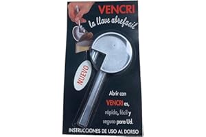DE PURA MADRE Abrelatas original manual para abrir facil latas de anillas, utensilio de cocina abridor de conservas sin esfuerzo, VENCRI