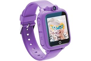 Awatty Smartwatch Kinder, Spielzeug Junge 3 4 5 6 7 8 9 10 11 12 Jahre, Geschenk Junge Spielzeug ab 3-12 Jahre, 14 Spiele, Kinderuhr für Jungen und Mädchen, Geschenke für Mädchen und Jungen (Lila)