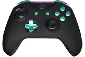 eXtremeRate Botones Completos para Xbox One S/X Botón de LB RB LT RT Bumpers Triggers Gatillos D-Pad ABXY Start Back Sync Botones con Herramientas para Xbox One S One X(Modelo 1708)-Camaleónica