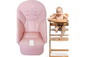 TONGFENG Funda para Trona, Cojín para Silla Alta para Bebé, Funda para Trona, Silla Comedor Infantil Cuero PU, Suave con Acolchado Cómoda Asiento Asiento Multifuncional Suave para Niños