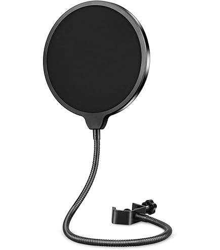 Aokeo Clamp On Studio Microphone Mic Round Shape Wind Pop Filter