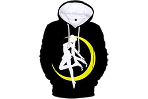 CHAROUS Anime Sailor Moon Cosplay Hoodies,New 3D Printing Sweatshirt Used for Festival Cosplay or Gift