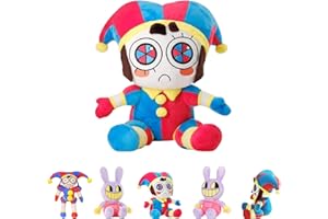 Amebleak Digital Circus Peluche, The Amazing Digital Circus Plush, Juguetes de Peluche de Pomni y Jax, Circus Joker Plush Toy, Muñeco de Peluche de Payaso para Fanáticos, Regalos (C)