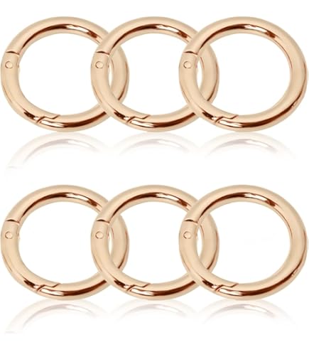 Anjing 2 Stks Spring Gate O Ring Ronde Karabijnhaak Snap Clip Trigger Lente Sleutelhanger Gesp