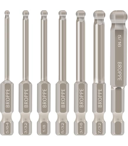 10-teiliges Inbusschlüssel-Bitset – Von 1/16 Zoll Bis 1/4 Zoll