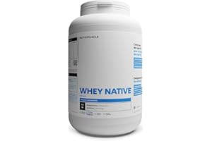 Whey Native 100% Pure | Protéine en Poudre (1,2 kg) • Faible en Lactose • 80% de Protéines • Prise de Muscle • Musculation & Fitness | Nutrimuscle | Arôme naturel Chocolat - 1,2kg