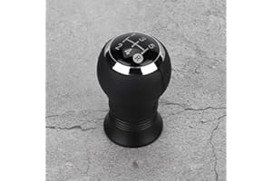 GRTLPOK Gałka zmiany biegów Głowica Modyfikacja samochodu 5-biegowa gałka zmiany biegów Głowica do Yaris 2005-2010 (skóra)