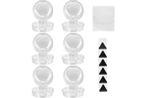 6st Säkerhetsskydd för Spisknoppar, Babysäkra Lås Gasugnsknoppar Med Värmevarningsdekaler för Barn och Husdjur, Diameter Under 6,5cm