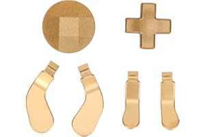 ‎CIGEMAY cigemay 4Pcs Ersatz-Controller-Taste für Xbox One Elite Series 2, Game Controller Direction Pads Trigger Paddles Teile DIY Reparatur Zubehör Kits Werkzeuge Golden